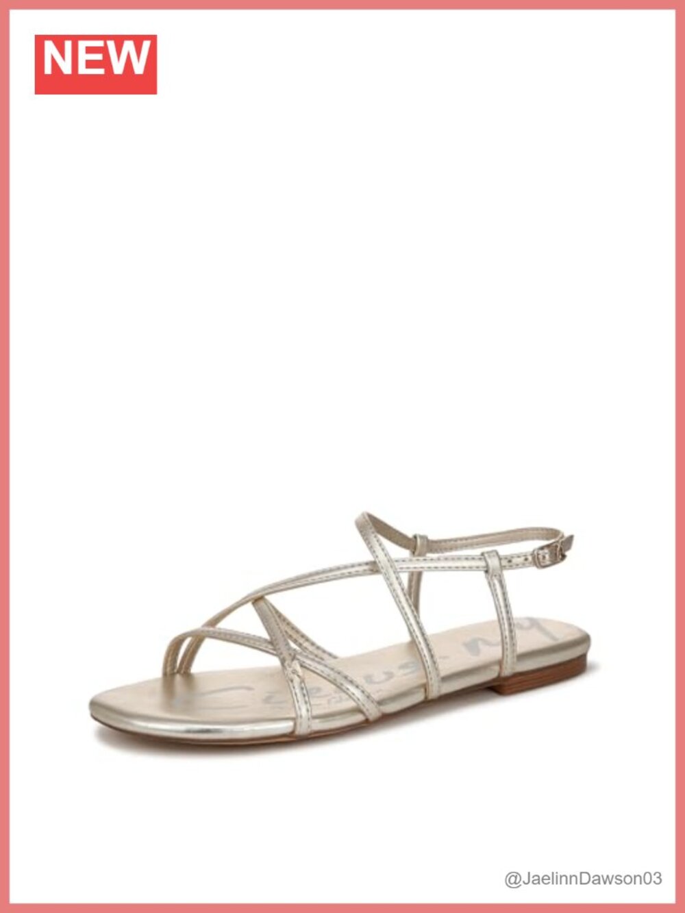 Strappy Flat Sandals with Ankle Buckle